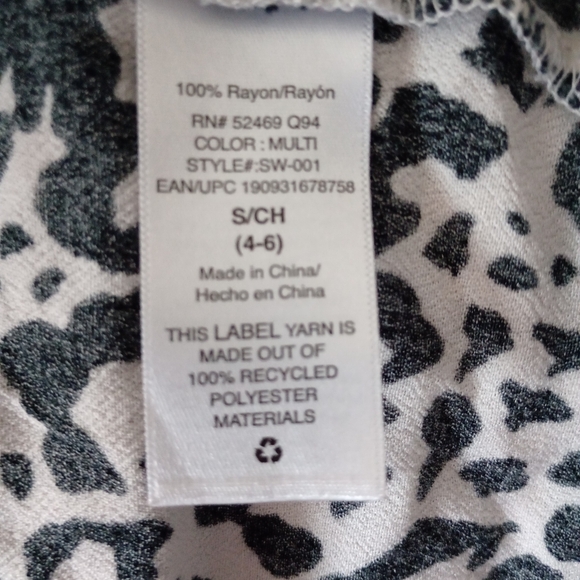 Scoop Animal Print Slip Dress Size Small (4-6) - Picture 6 of 9